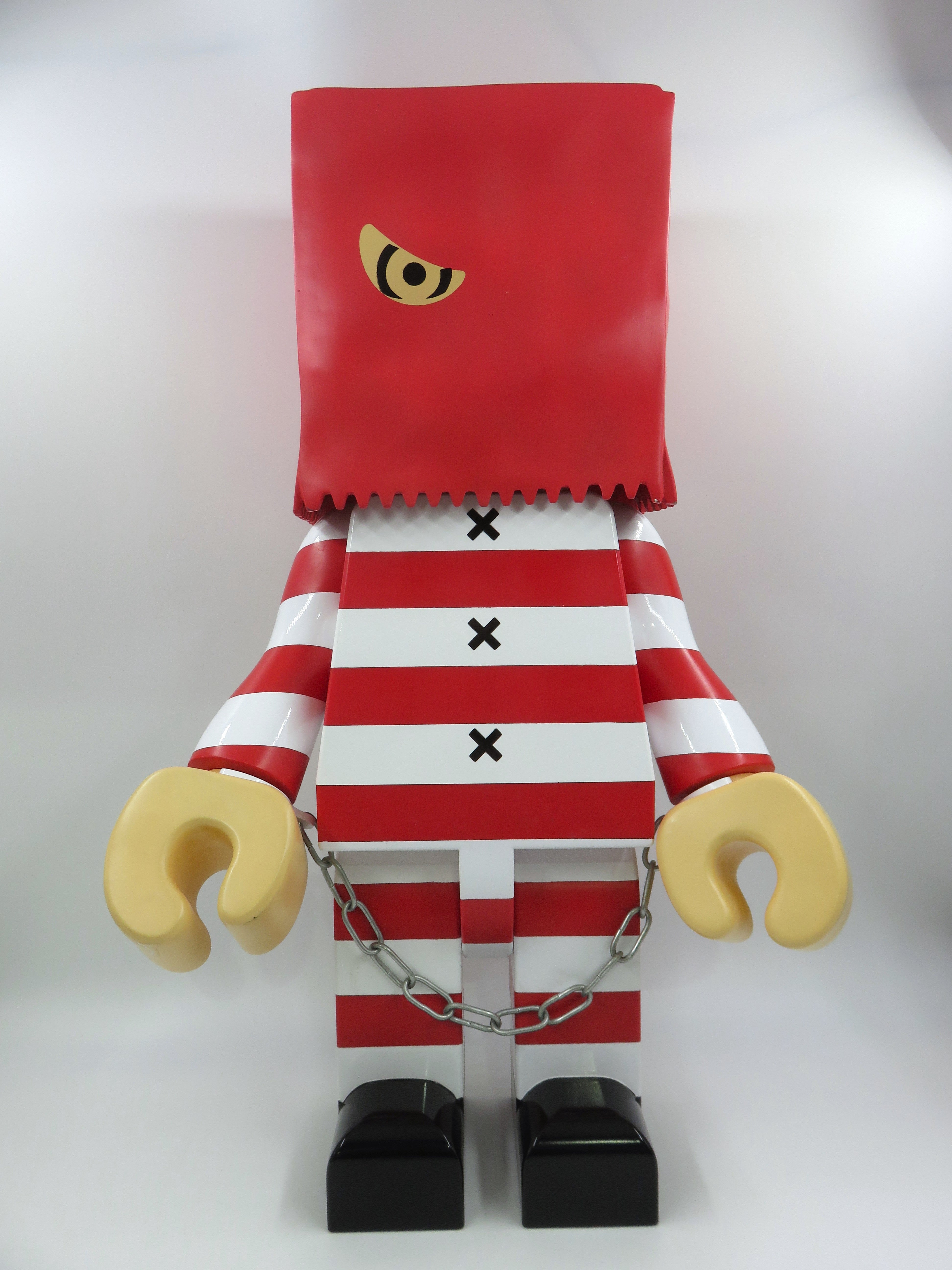 BALZAC Who Am I 22" Red & White Figure - Rn'A Workshop (2001) Designer Art Toy